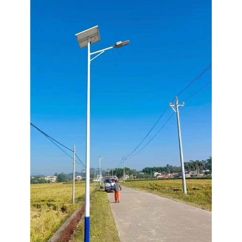 新农村太阳能路灯户外灯6米7米大功率超亮led户外路灯庭院灯全套