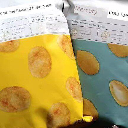 水星猴蟹黄蚕豆无壳兰花豆大袋装炒豆休闲零食蟹黄味豆瓣小吃炒货
