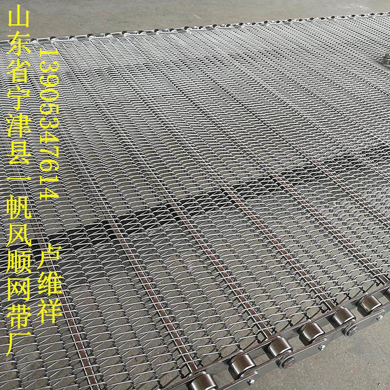 专业定制不锈钢链条式传送网贷 耐温金属网贷 烘干机网链