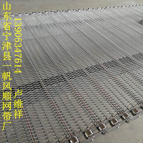 专业定制不锈钢链条式传送网贷 耐温金属网贷 烘干机网链