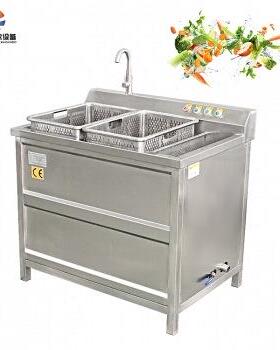 工厂直销果蔬气泡清洗机洗肉机子辣椒叶菜类多功能超声波洗菜机