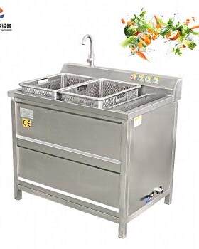 工厂直销果蔬气泡清洗机洗肉机子辣椒叶菜类多功能超声波洗菜机