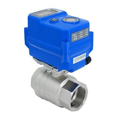 200DC24VAC220V电动球阀不锈钢铜螺纹水阀控驱动电动阀门