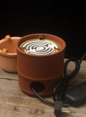 炉煮炭茶潮州手拉砂铫红泥炭炉hn005火炉橄榄炭壶日式侧把电炭两