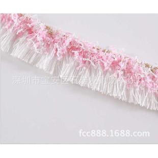 鞋 3CM多色双层流苏 高档服装 小香风弹力须单排流须 材帽辅料 韩版