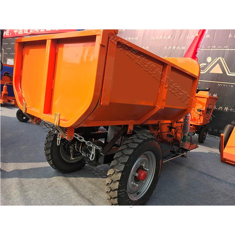 建筑施工混凝土运输设备 电动三轮自卸翻斗车 路面施工砂浆运输车