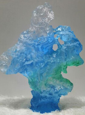 厂家直销透明树脂太湖石酒店别墅样板房艺术摆件抽象雕塑装饰家居