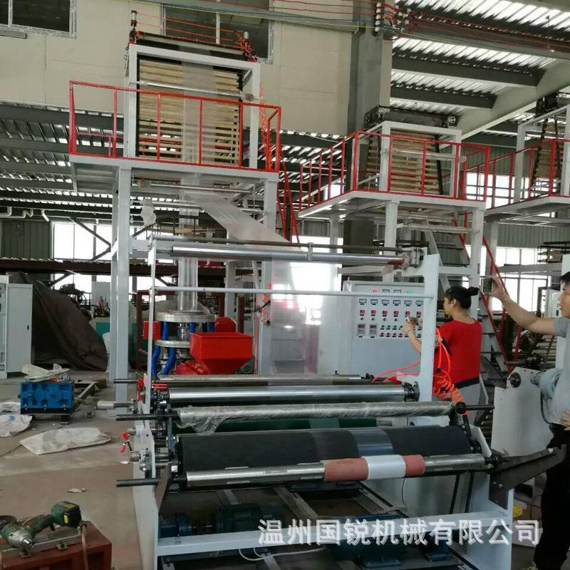 供应单螺杆1100型普通高低压吹膜机SL-60平口袋吹膜机一年三包