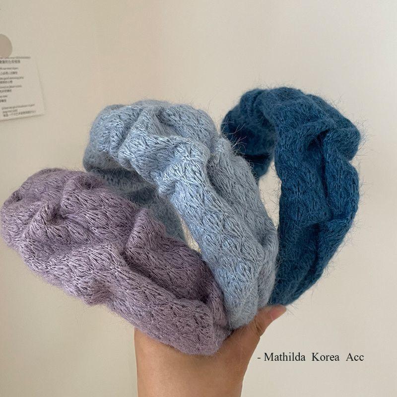 韩国温柔复古毛线头箍气质发饰