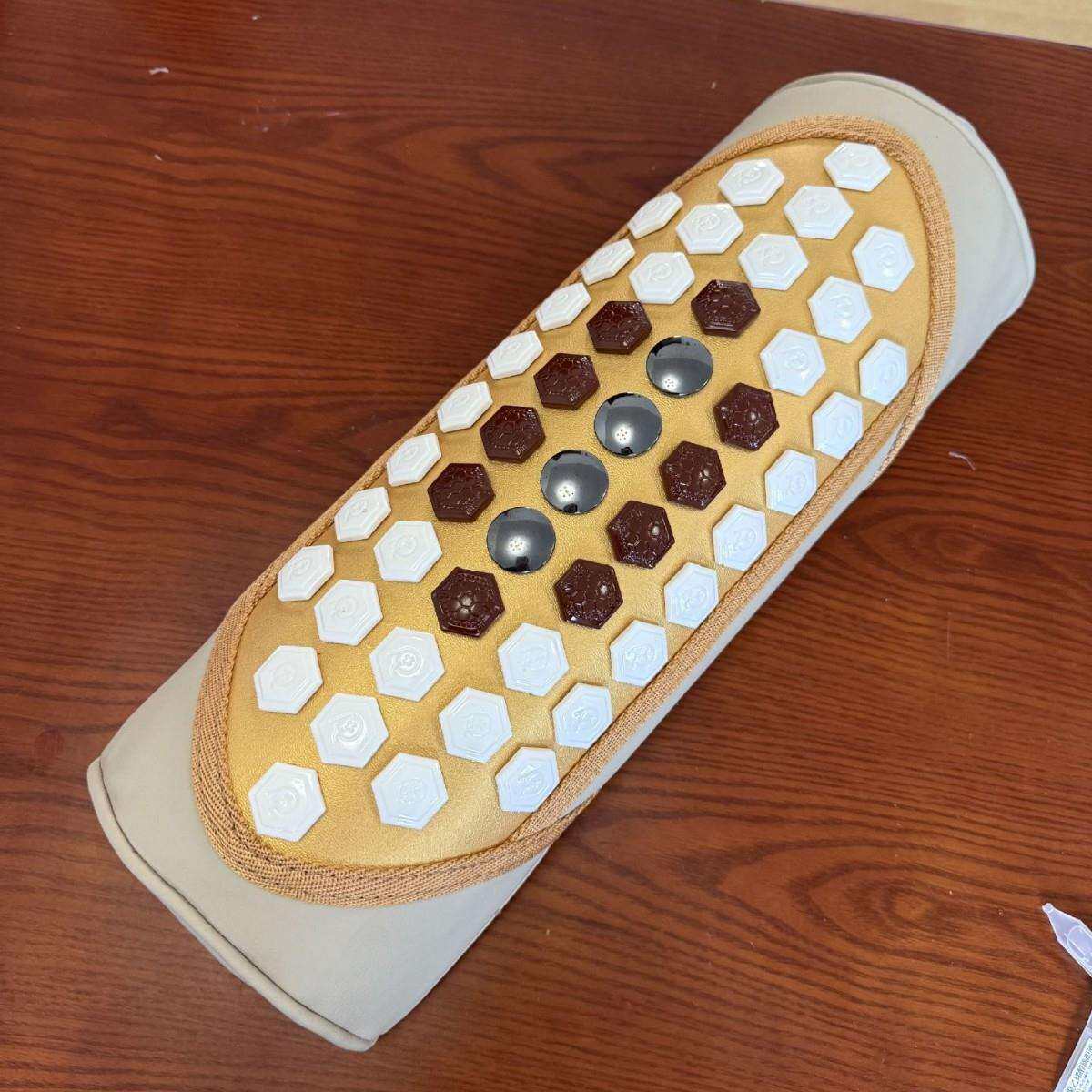 能量石磁石加热颈椎枕托玛琳电加热枕头护颈锗石枕头