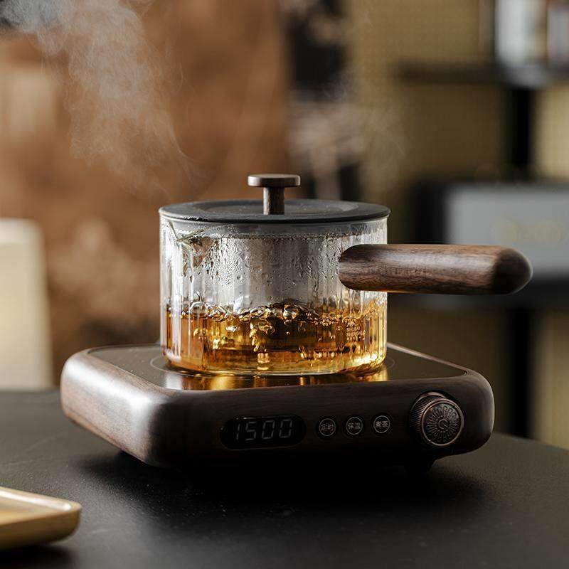 高硼硅耐高温煮茶壶侧把壶烧水壶家用大容量玻璃煮花果茶器带茶漏