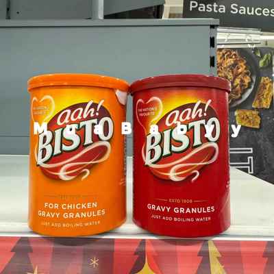 现货 英国BISTO百事图GRAVY GRANULES低盐肉汁罐装鸡肉浓汁粉