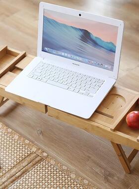 浴缸盘楠PL-02托竹竹制浴缸架置可折拉伸卧室物叠架带脚浴室架收