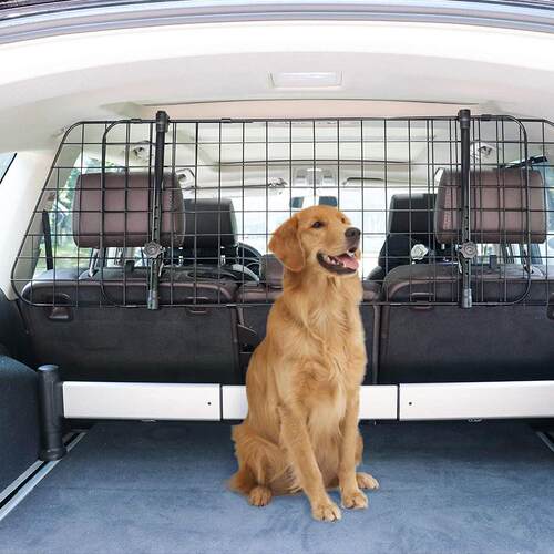 热销汽车前后排宠物隔离网车载防护隔离栏Dog Car Barrier