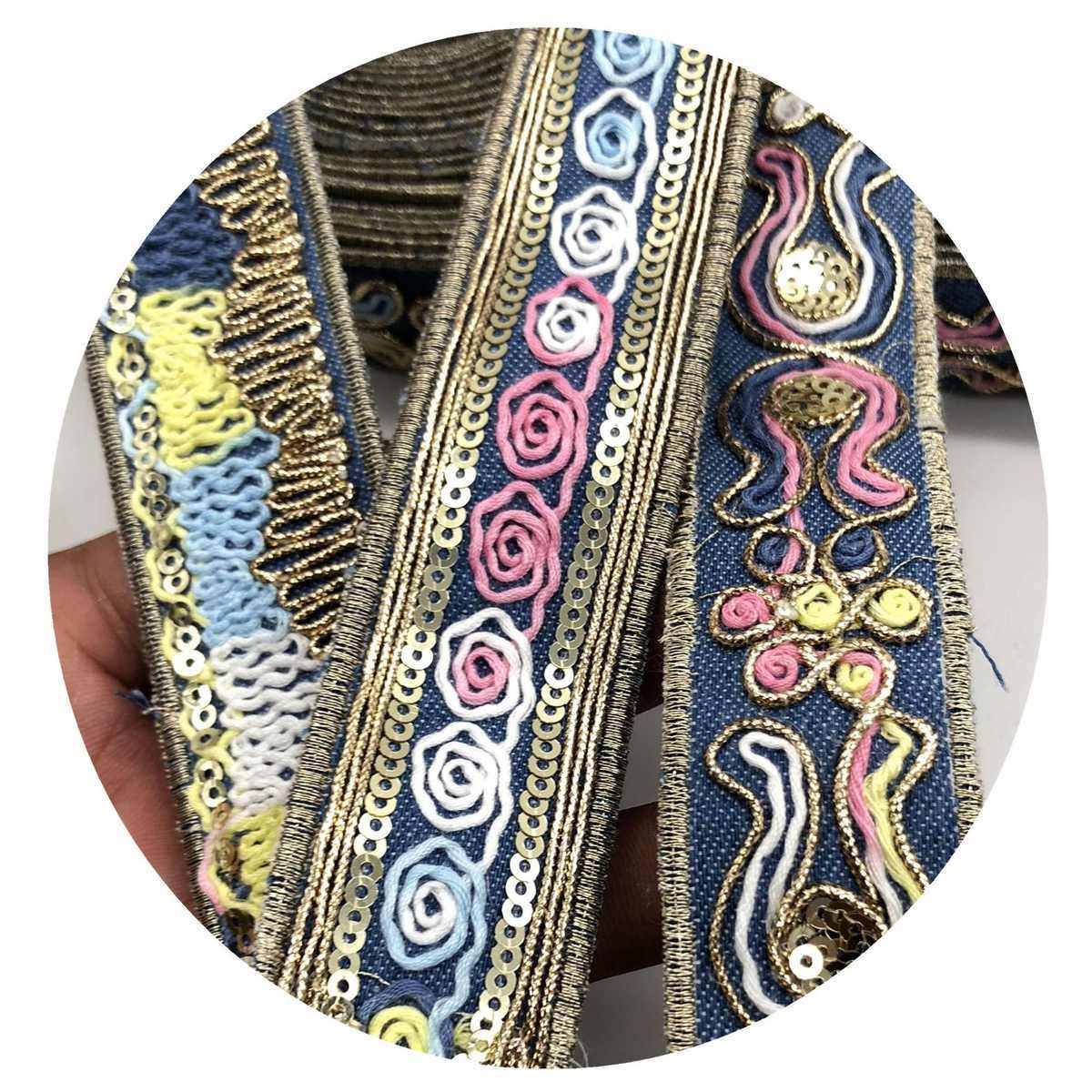 彩色骨绳刺绣花边 民族风绣花条码 服装辅料 牛仔布底花边批发,居家布艺,花边,淘宝优惠券,粉丝福利购,淘宝优惠卷