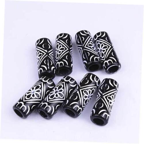 10pcs Hair Beads Rings Beads Braiding Hair Clips for Women G