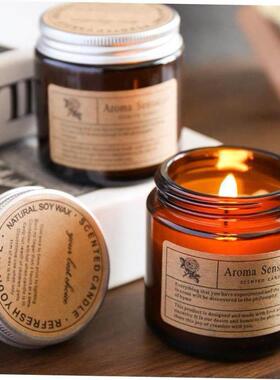 Fragrant Scented Candle glass Jar candles Gifts Fragrance