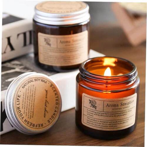 Fragrant Scented Candle glass Jar candles Gifts Fragrance