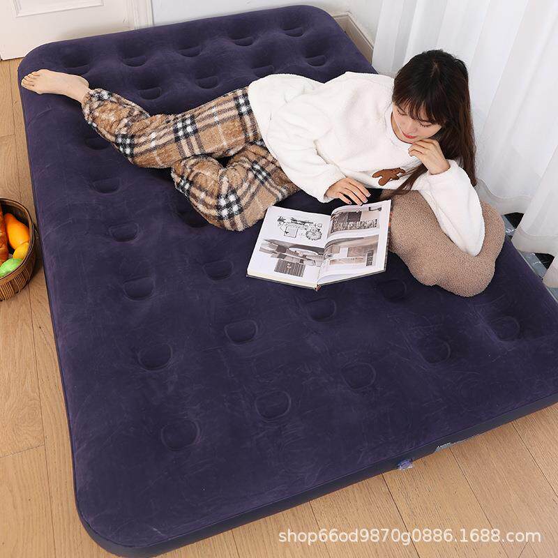 充气床双人户外便携气垫床可折叠单人充气床垫旅行露营舒适耐用