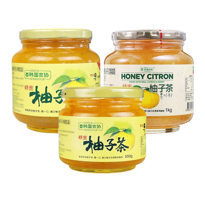 韩国农协蜂蜜柚子茶1000g冲泡水果茶冲泡饮料韩国原装进口水果果