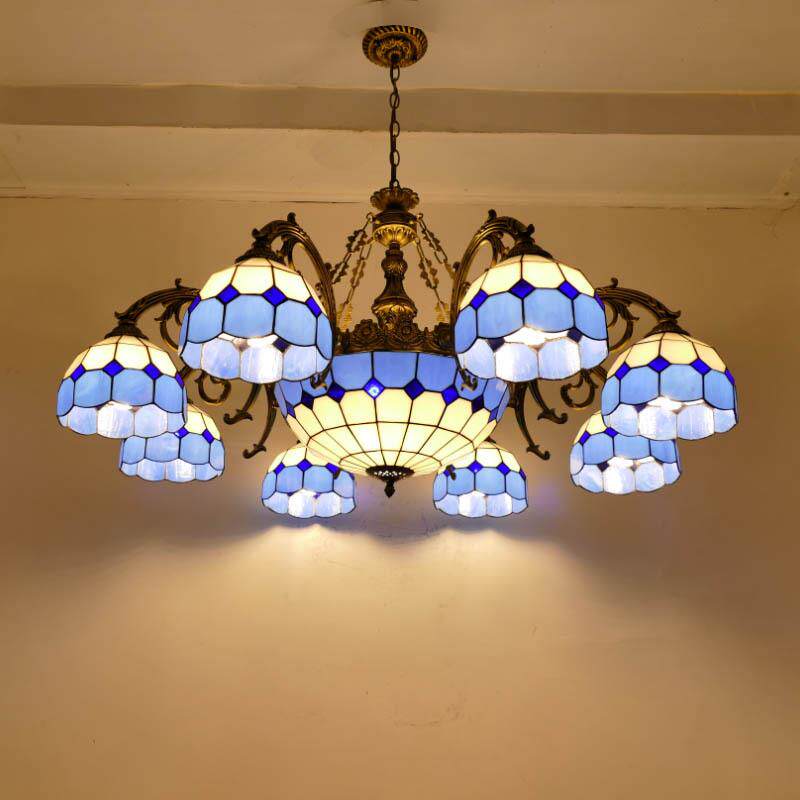 客厅灯复古地中海吊灯田园风格灯具卧室灯简欧吊灯餐厅艺术灯饰