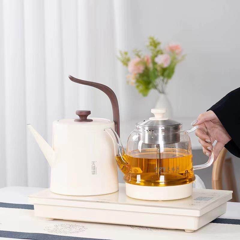 天福源电热水壶全自动底部上水烧水壶保温一体带消毒煮茶式电茶壶