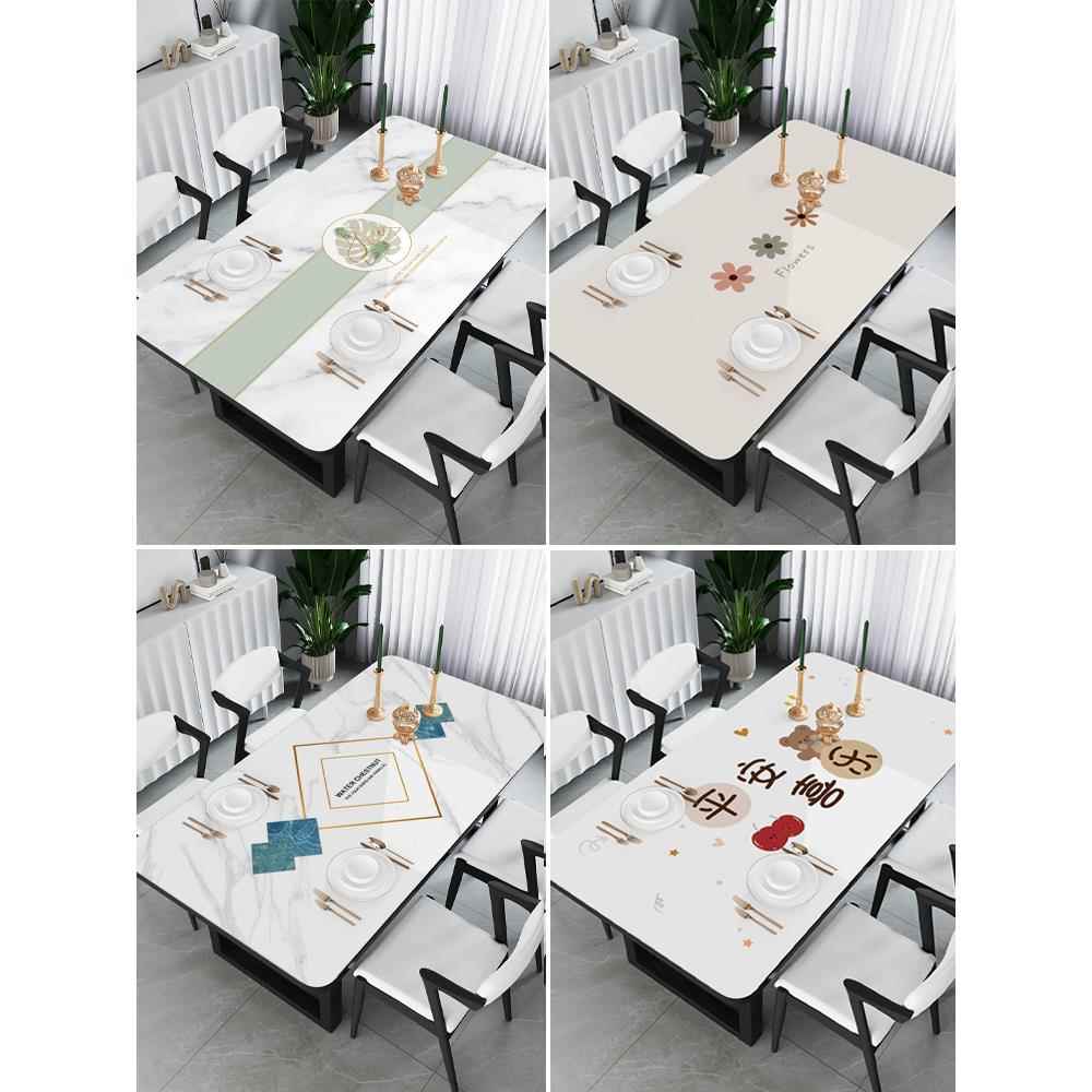 正品桌布防水防油免洗防烫vc桌垫北p欧玻璃长方形餐桌软垫台茶几