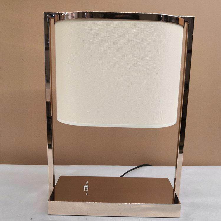 新中式台灯酒店客房别墅样板房卧室客厅书房布艺调光护眼金属