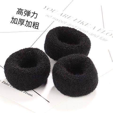 【加粗加厚】彩色毛巾发圈女韩扎丸子头皮筋女扎头粗马尾头绳