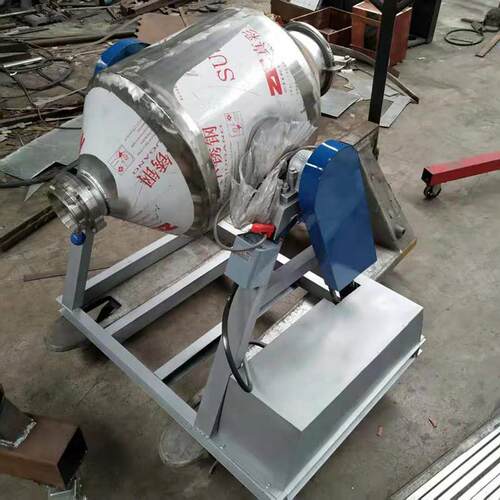 腰鼓式白糖食品粉末不锈钢混合设备110L不锈钢腰鼓搅拌机