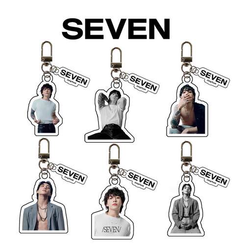 JUNG KOOK Solo《SEVEN》亚克力双面钥匙扣 挂件 田柾国 jk 周边
