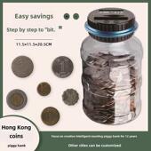 港币智能储蓄罐大号电子计数硬币存钱罐水桶大容量儿童防摔礼物