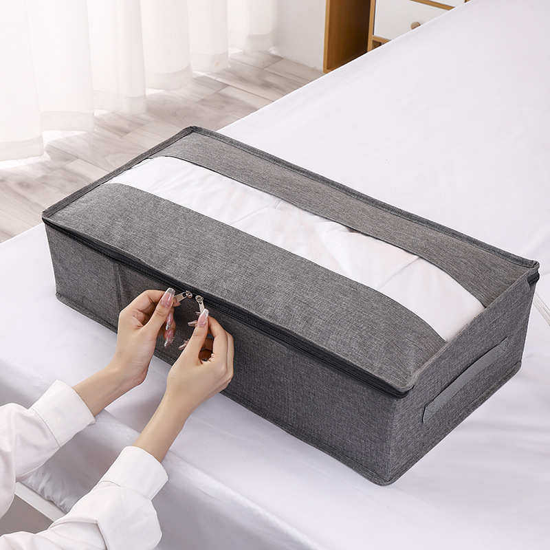 包邮棉麻大号床底收纳箱可水洗卧室收纳盒鞋柜整理箱布艺收纳,居家布艺,收纳盒,淘宝优惠券,粉丝福利购,淘宝优惠卷