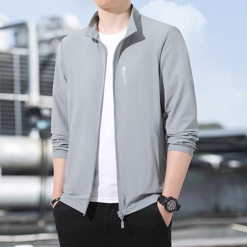 高级防晒衣男夏季薄款冰丝防晒服户外防紫外线透气外套超肥大码