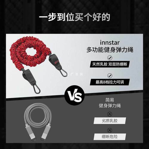 多功能健身弹力绳家用健身弹力带拉力绳增肌塑形力量训练