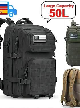 50L/35L/25L战术背包男子旅行大容量Ru