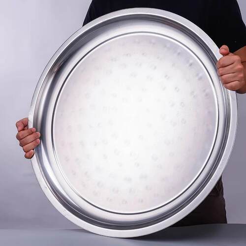 With thick stainless steel plate round big disk platter