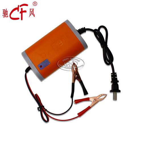 12V1A电瓶充电器童车电动四轮车智能汽车机车 2A-4A 6A 8A充电线