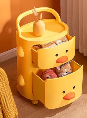 绘儿童具收纳架小推车置物架大容量客玩厅本架宝书宝架书包93156