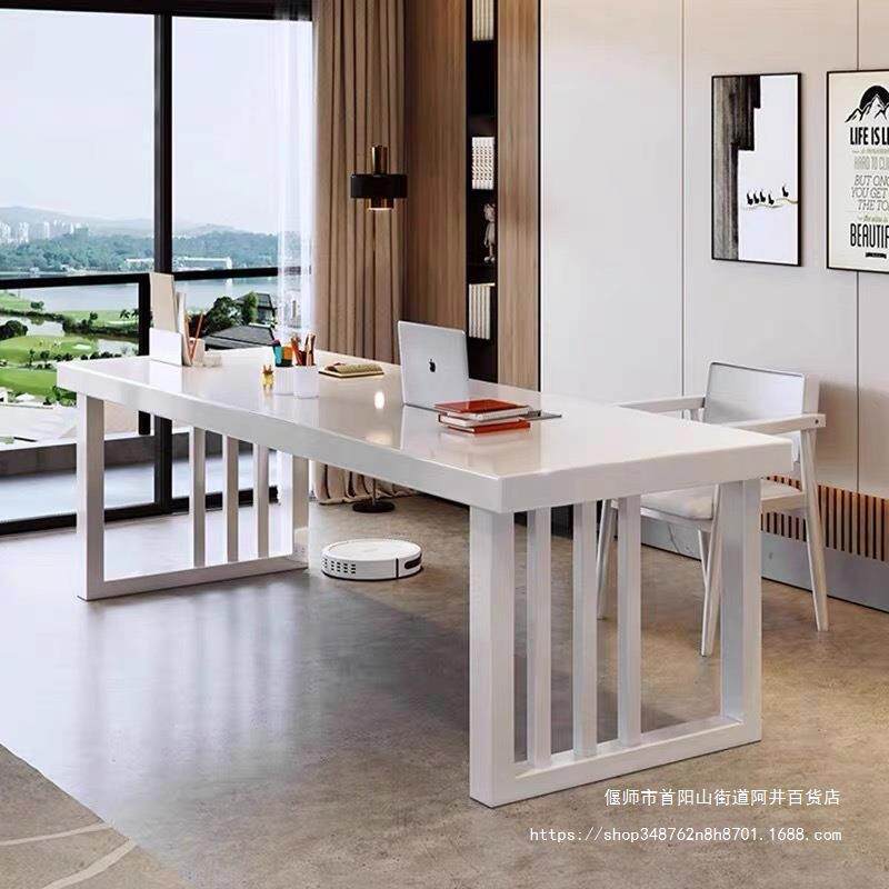 北欧实木办公桌电脑台式简易书桌写字台简约现代学习桌