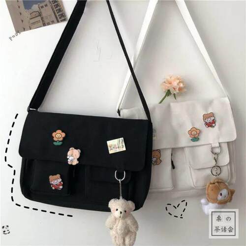 Japanese Harajuku Cute Retro Girl Messenger Shoulder Bag Can