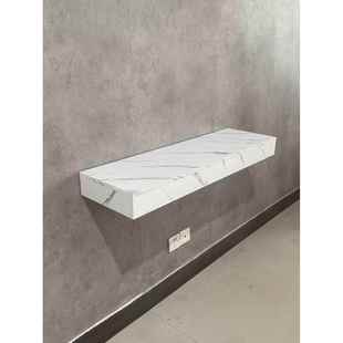 理发美发店专用大通镜镜台美业烫染区一体悬挂柜子美容院壁挂台面