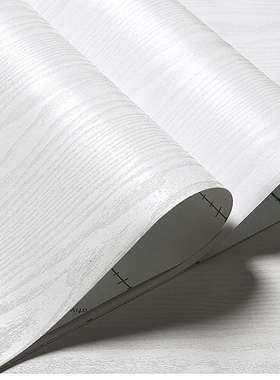 加厚自粘墙纸纯白色家具翻新贴纸装饰防水桌面贴橱柜衣柜门木之满