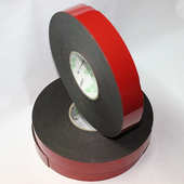 厂家直销8mm至35mm宽红膜黑色胶 优质高粘胶带海棉泡棉双面胶