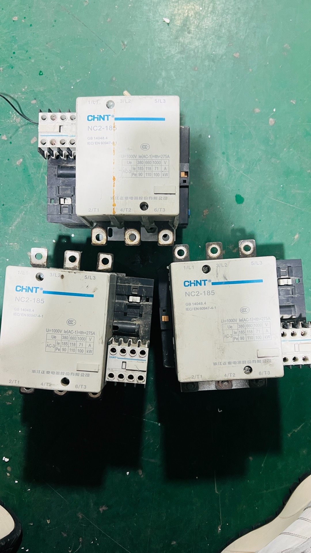 正泰交流接触器，NC2-185，220v二手拆机，有三台，2