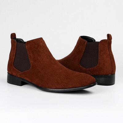 男士切尔西靴小方头短靴Men Chelsea boots with toe short boots