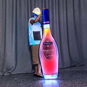 LED发光手举牌轩尼斯酒瓶举牌发光香槟酒瓶啤酒瓶子牌子气氛道具