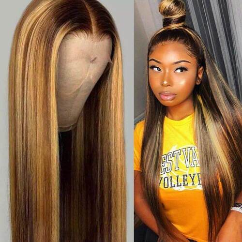 Wig Wigs Brazilian Human Hair Beautiful Root Lace Remy Bun