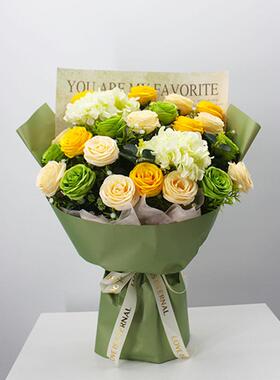 花束仿真花手捧花交车颁奖成品花束永生花假花拍照教师节母亲节