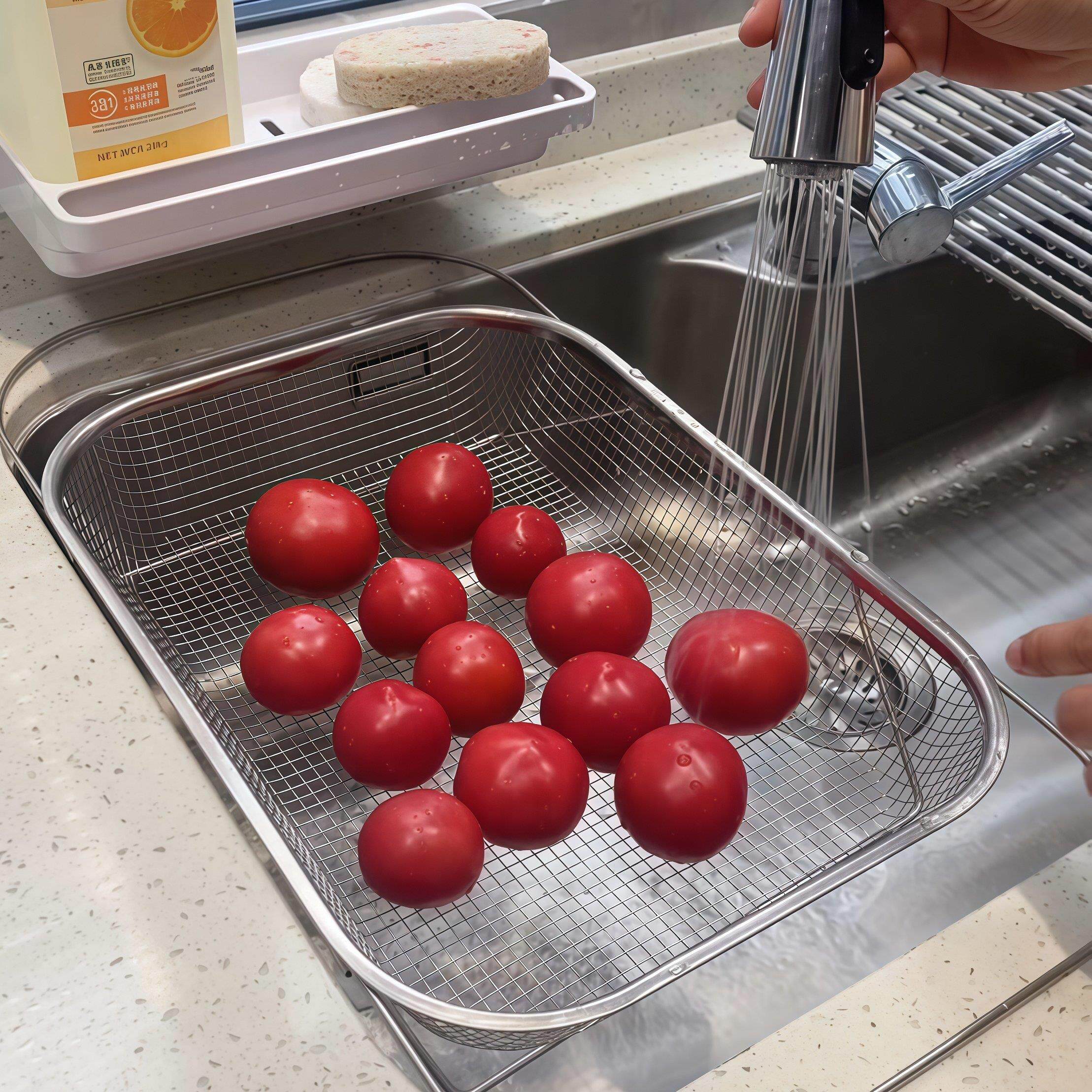 家用不锈钢厨房水槽沥水篮过滤碗碟洗碗专用可伸缩洗菜盆多功能